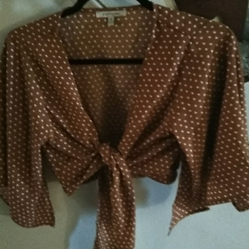 Crop tie top